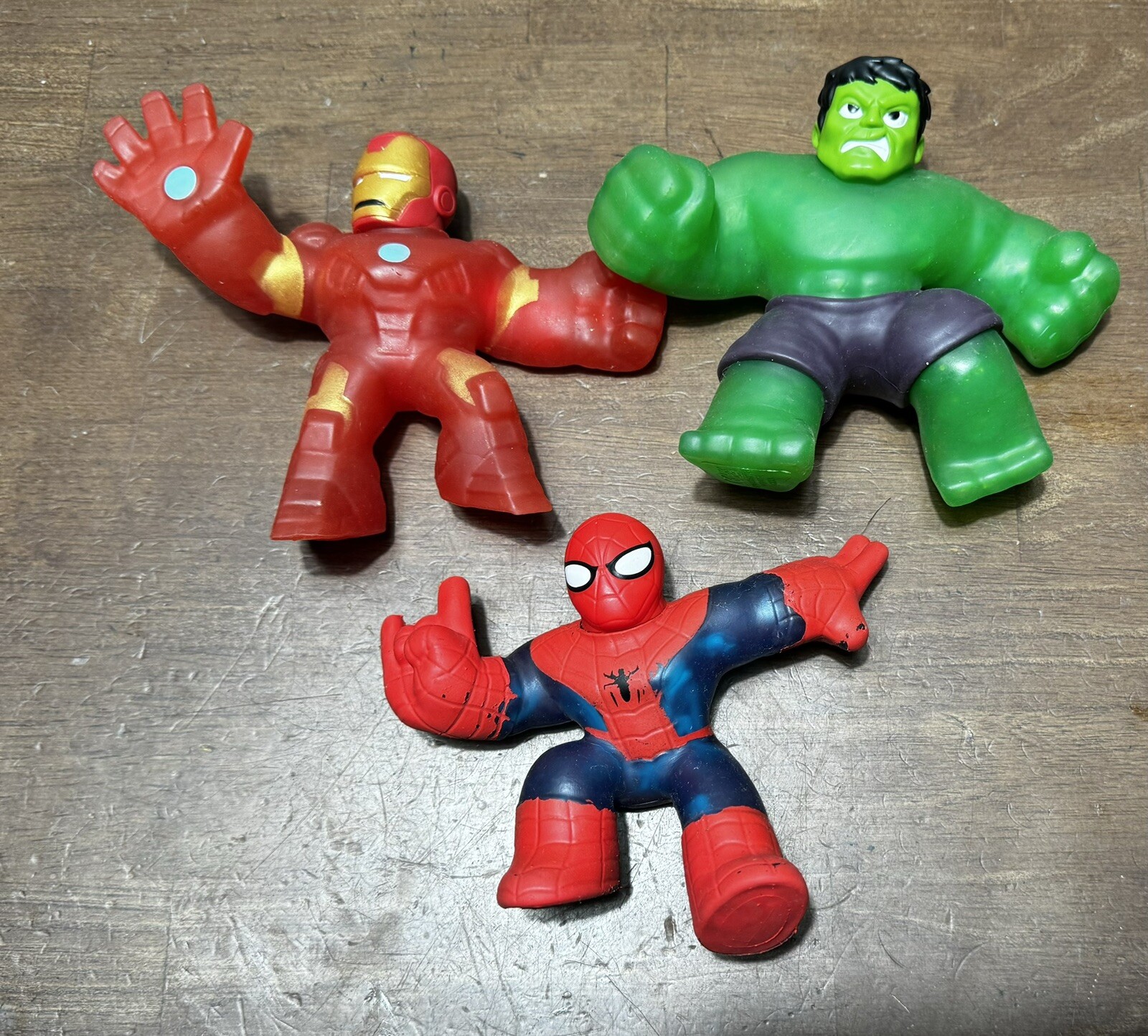 Heroes of Goo Jit Zu Marvel Heroes Hulk Spiderman Iron man action figure
