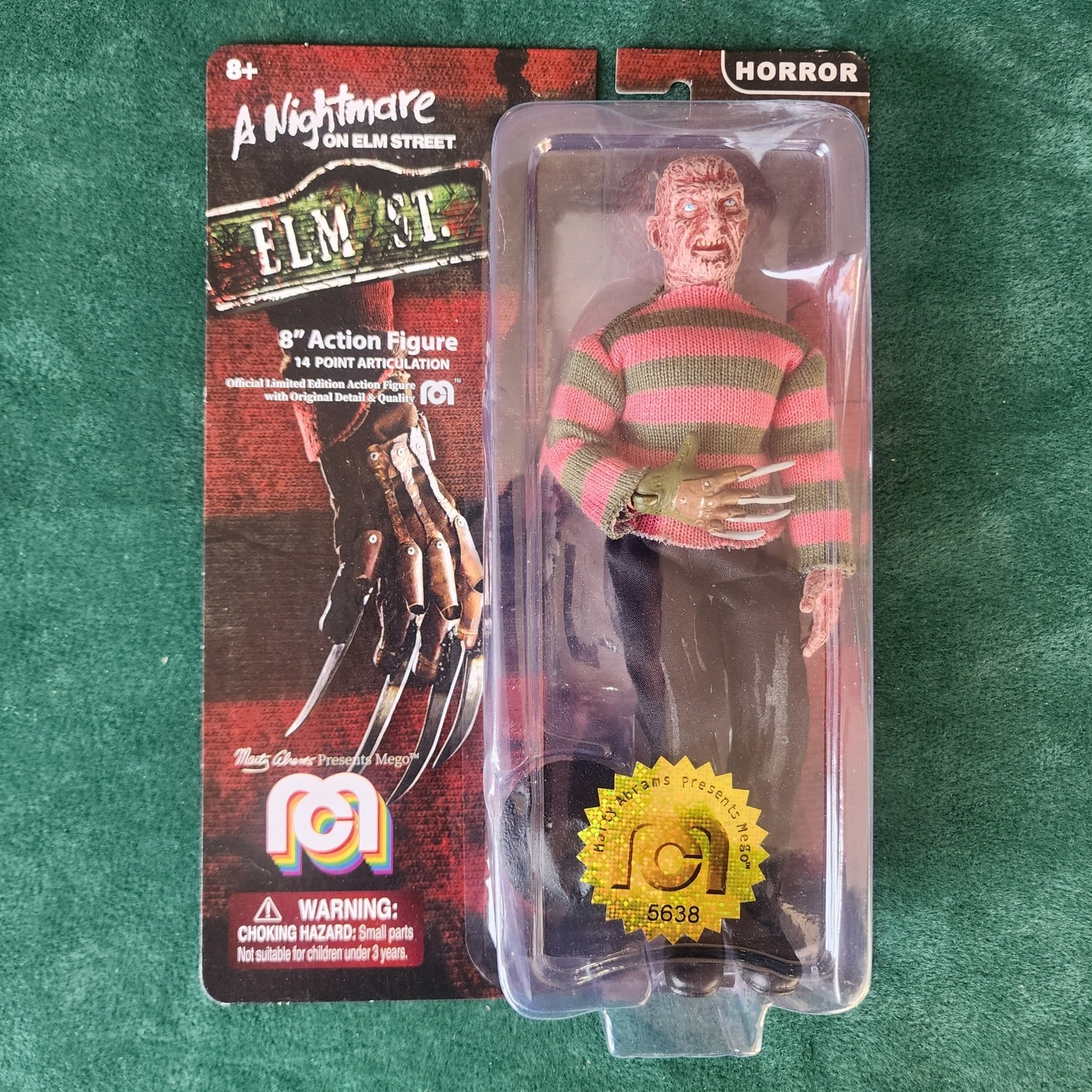 Modellino Mego Nightmare on Elm Street Freddy Krueger 8" 2018 sigillato