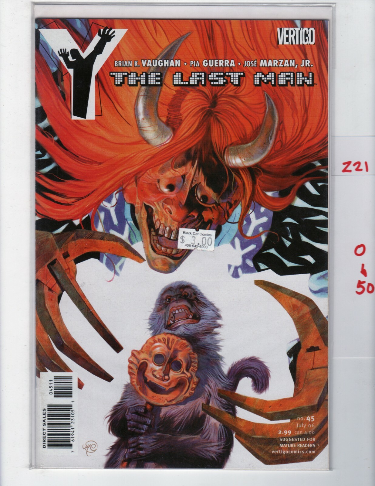 Y the Last Man #45 VF/NM 2002 DC Vertigo z21050