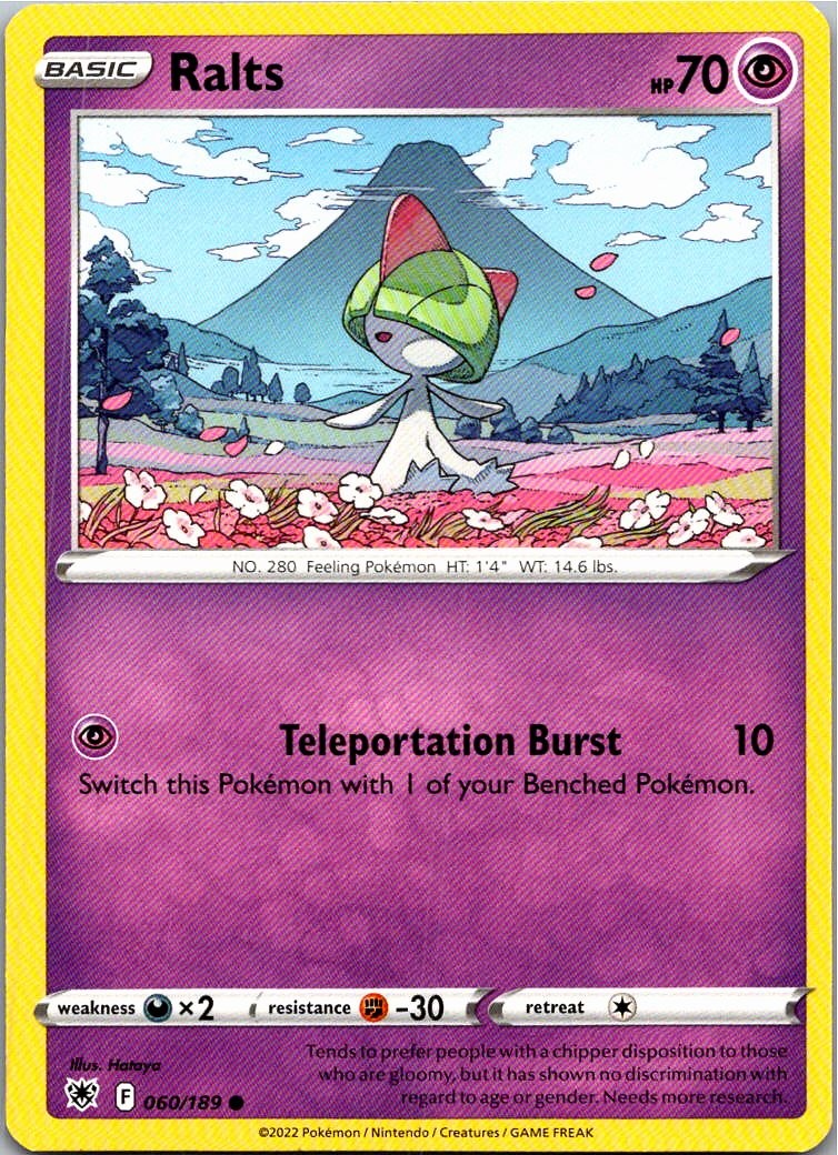 Pokemon TCG Ralts SWSH10: Radianza Astrale 060/189 SWSH10 NM