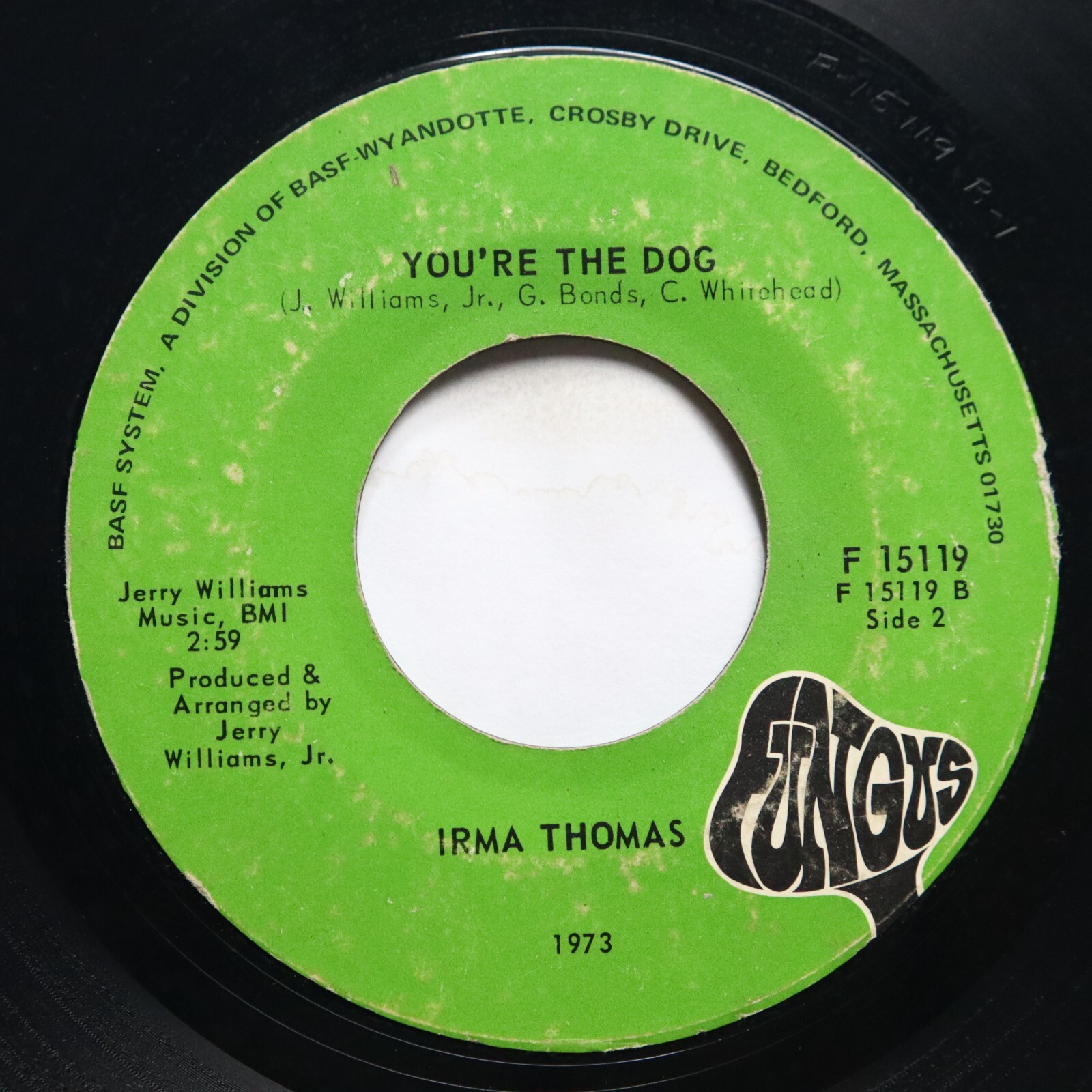 IRMA THOMAS - YOU'RE THE DOG / SHE'LL NEVER BE YOUR WIFE - SOUL 45 RPM 7"