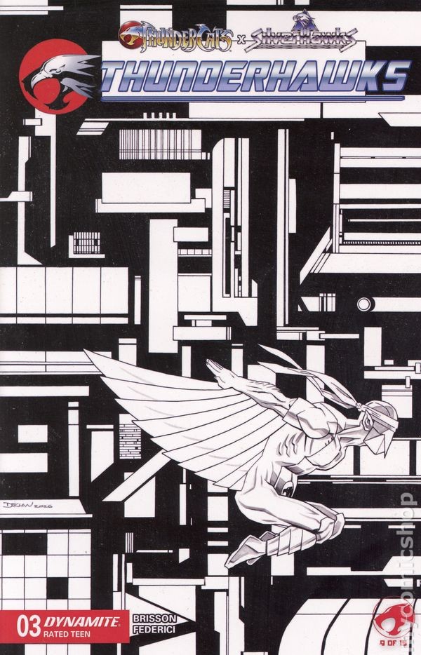 Thundercats X Silverhawks Thunderhawks #3K quasi nuovo 2026 immagine stock