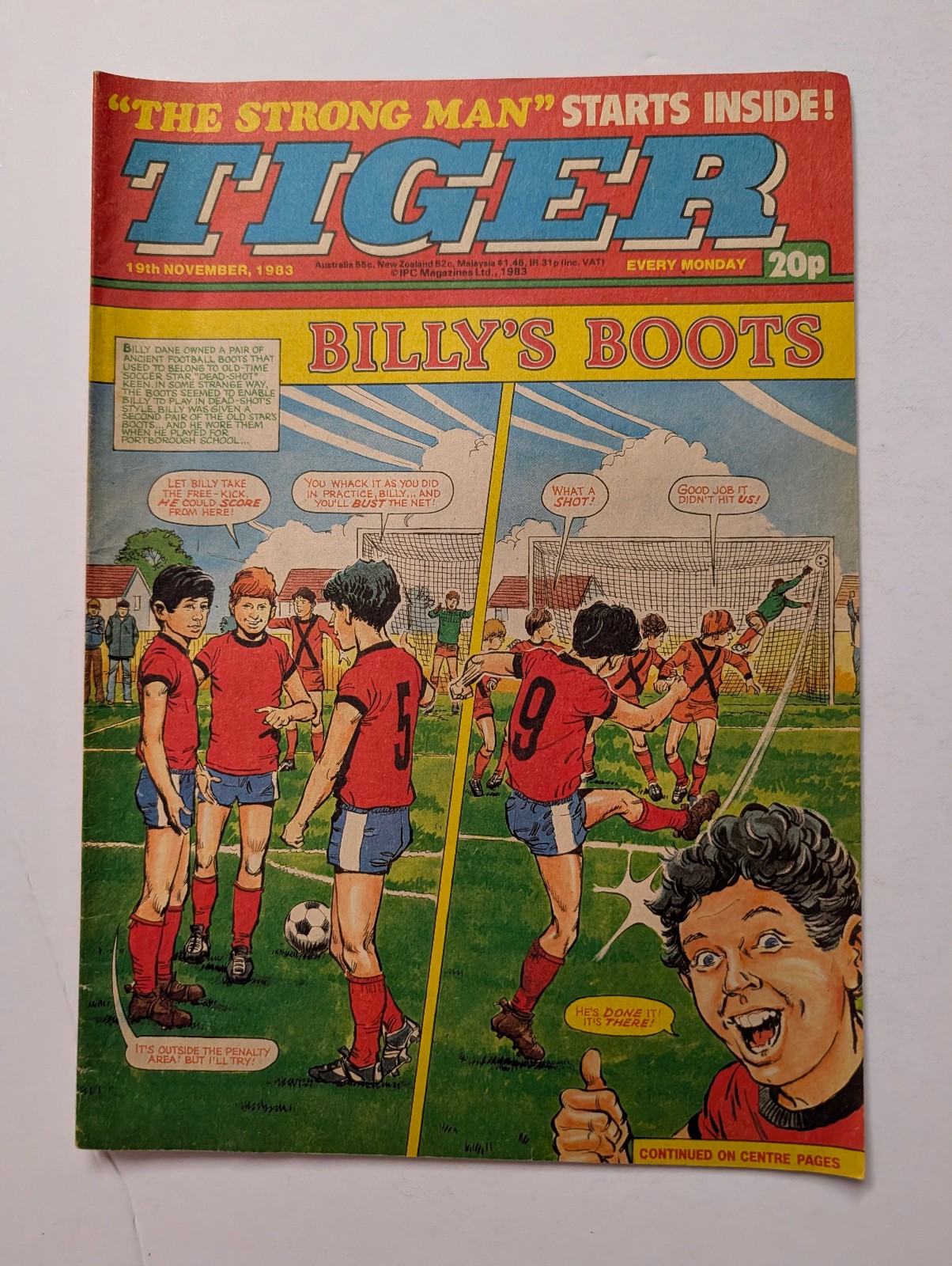 Tiger Comic 19th November 1983, IPC Magazines.
