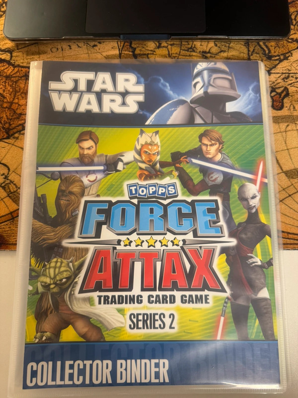 TOPPS Force attax Star Wars Serie 2 Mappe mit Serie 1 Karten