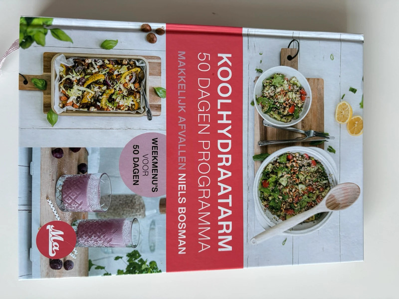 Koolhydraatarm, 50 dagen programma boek