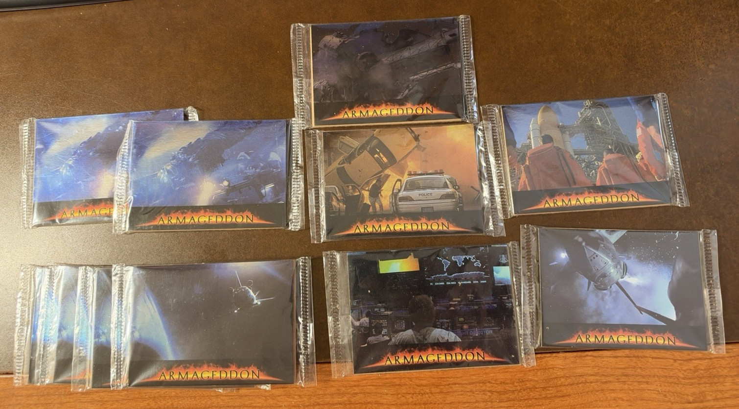 Lot of 11 pks 1998 Armageddon Movie Promo Pack Trading Card Nestle Sealed Cards