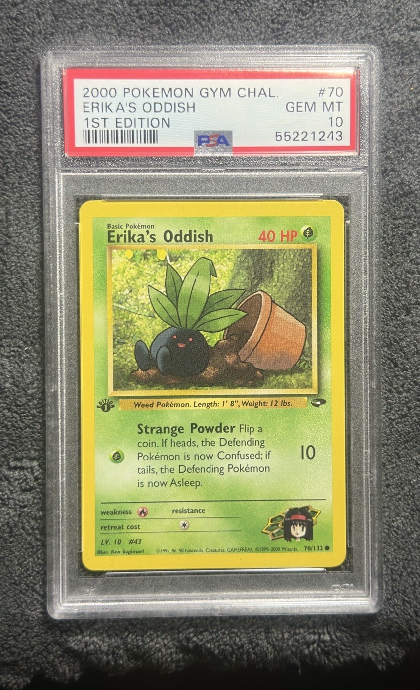ERIKA'S ODDISH - 2000 POKEMON GYM CHALLENGE 1° EDIZIONE #70 PSA 10