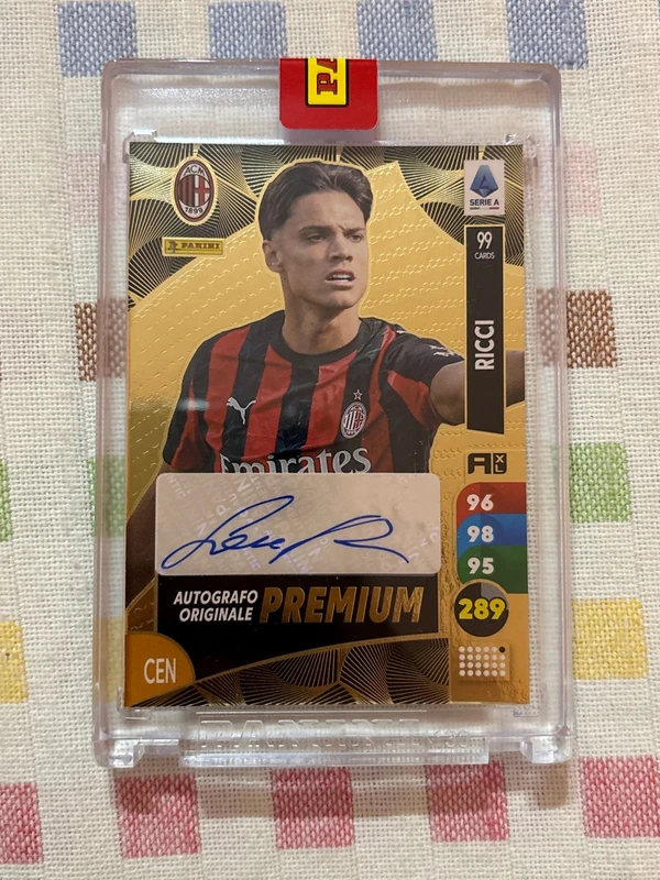 ricci autografo originale premium adrenalyn xl 2025-2026