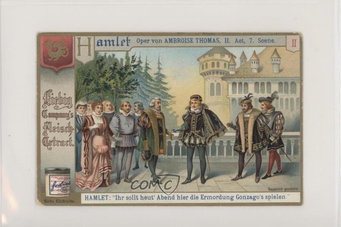 1920 Liebig Hamlet Opera by Ambroise Thomas German Ihr sollt heut' Abend… #2 z6d