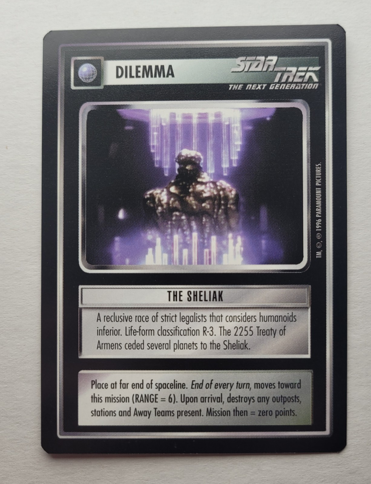 Star Trek CCG: LO SHELIAK + BONUS | Raro | RISPARMIA FINO AL 25% | 1E Q-Cont