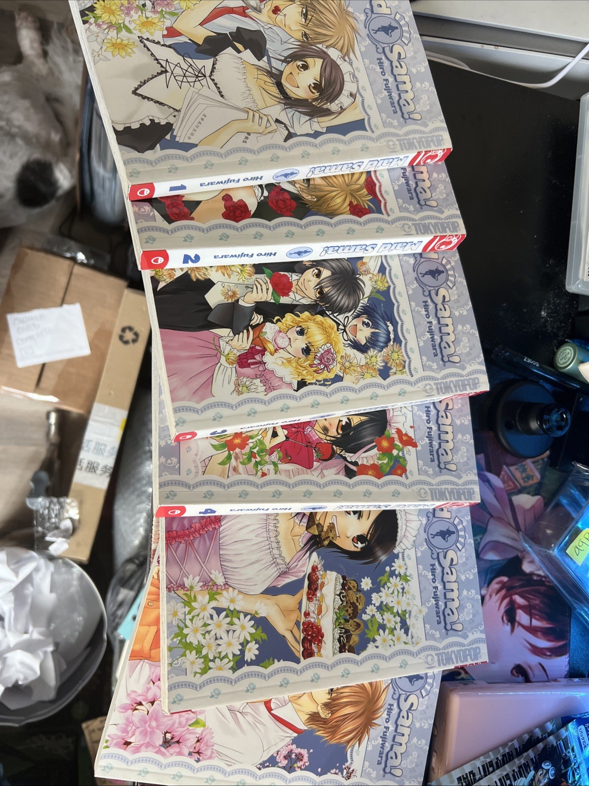 Cameriera Sama! Lotto Manga Vols 1-5 e 7 Fujiwara Inglese