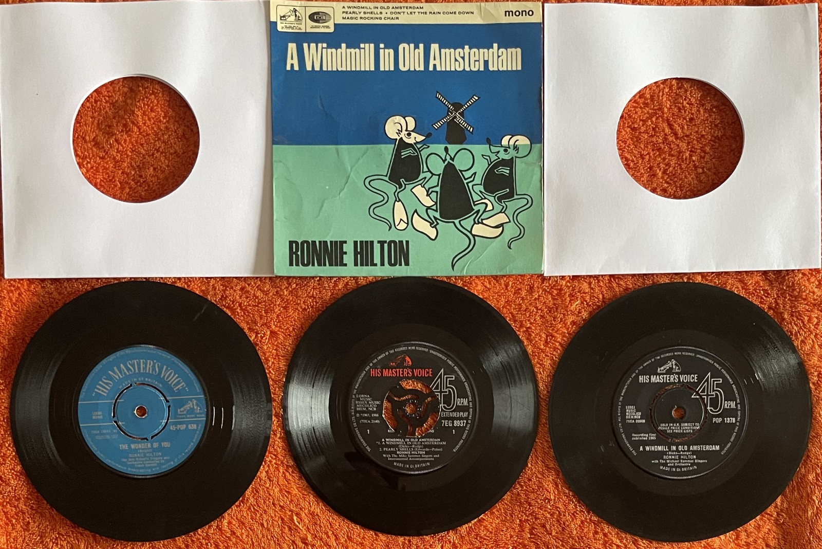 Ronnie Hilton - Three 7" Singles/EP (UK)