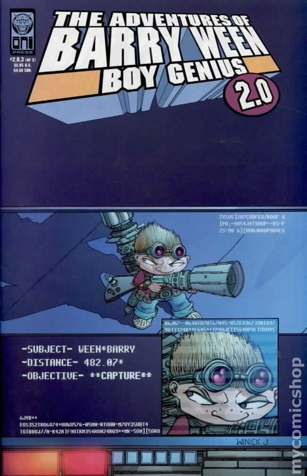 Le avventure di Barry Ween Boy Genius 2.0 #3 VF 2000 immagine stock