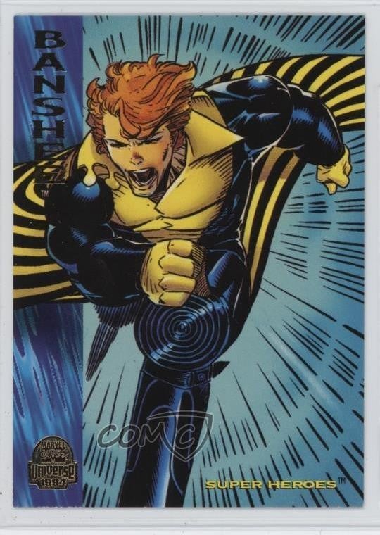1994 Fleer Marvel Universe Series V Super Heroes Banshee #91 c2s
