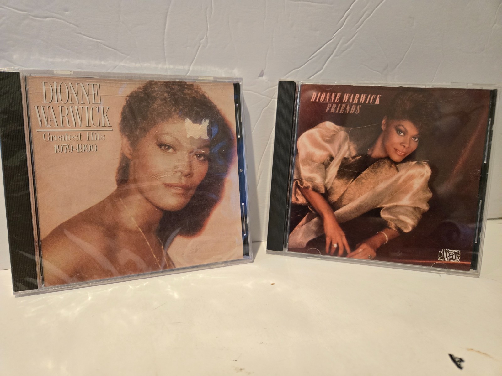 Lot of 2 Dionne Warwick CDs- Greatest Hits-brand new, Friends tested