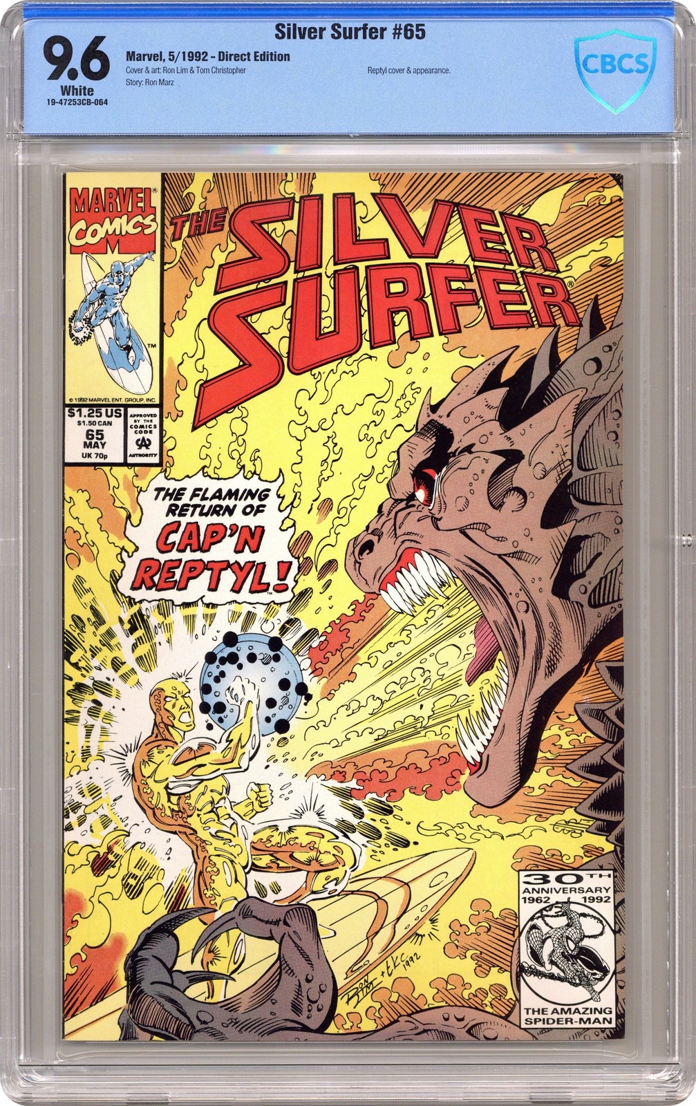 Silver Surfer #65 CBCS 9.6 1992 19-47253CB-064