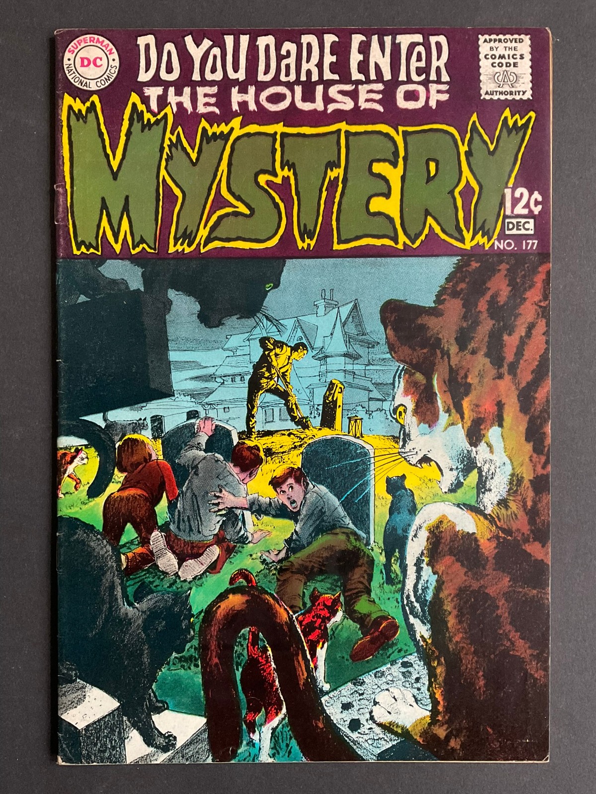 HOUSE OF MYSTERY no 177, trashy DC-Silver Age 1968 NEAL ADAMS cover