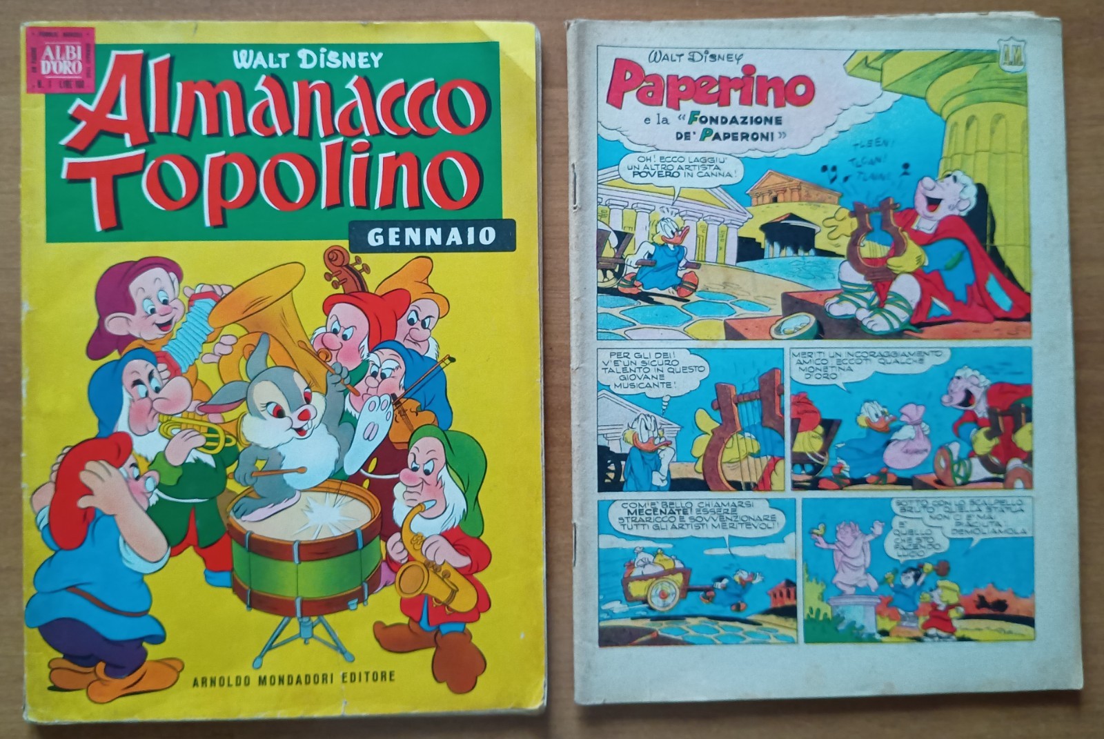 ALMANACCO DI TOPOLINO 1960 N. 1 - 1958 N. 9 SENZA COPERTINA