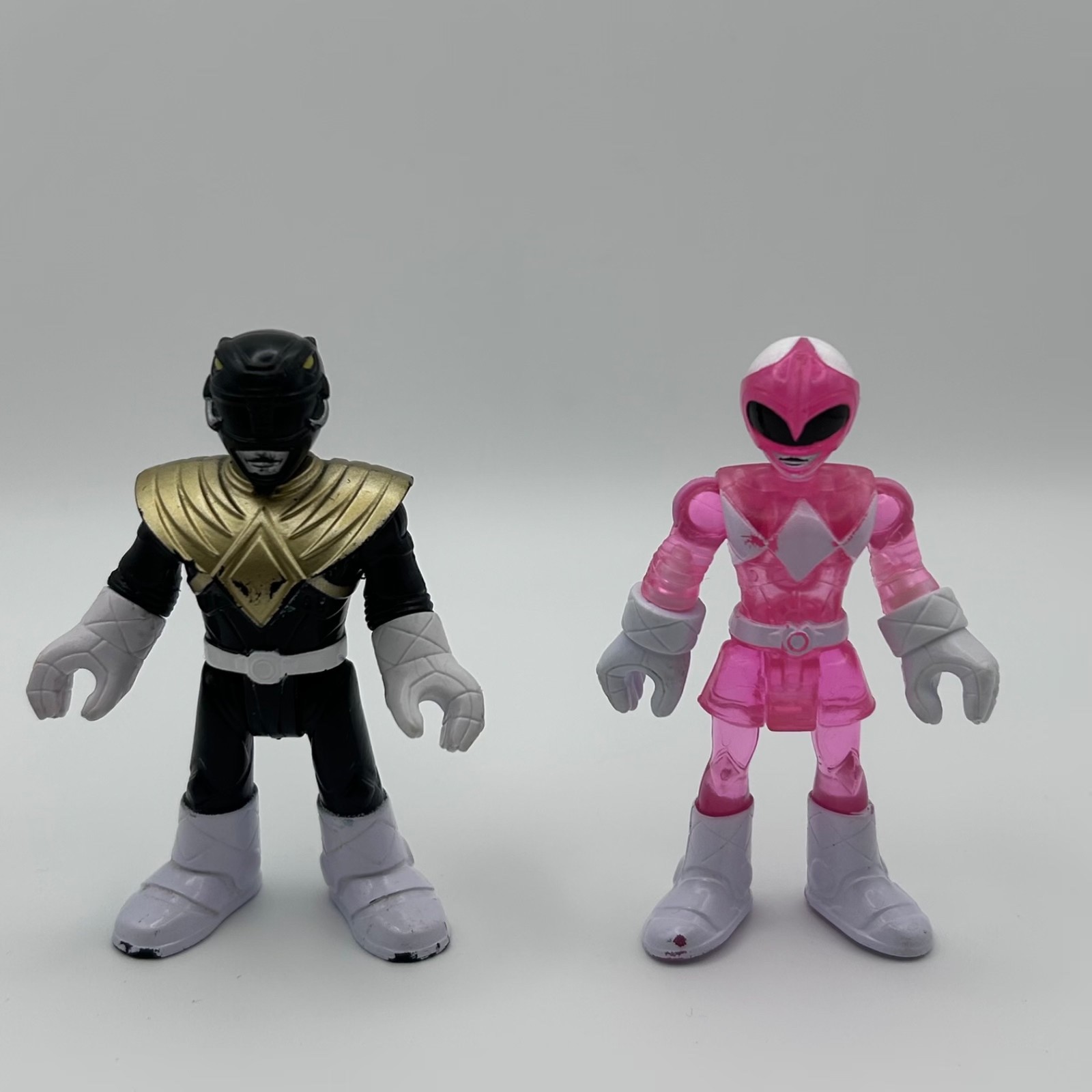 Lotto giocattoli Imaginext Power Rangers personaggi Ranger neri e rosa Mighty Morphin J1