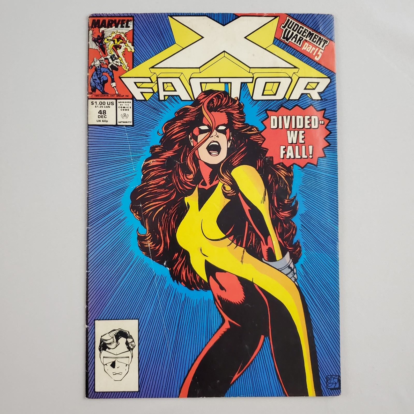 X-Factor #48 dicembre 1989 Marvel Comics VG 4.0 lettore Jean Grey guerra di giudizio X-Men