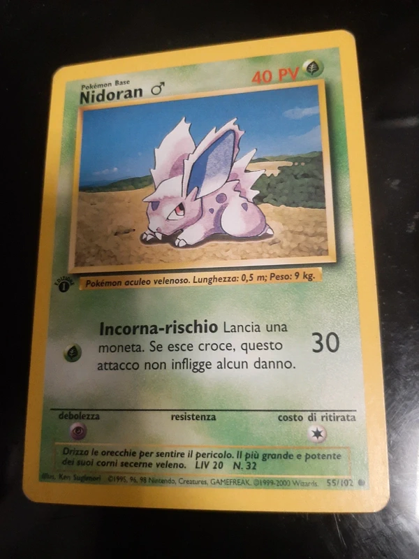 Carta Pokémon Nidoran 55/102 set base