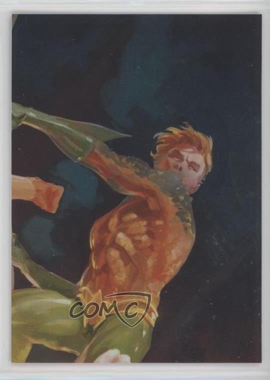 2016 Cryptozoic Justice League nuovo 52 lamina d'argento Aquaman #39 d8k