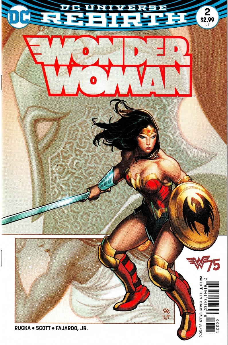 WONDER WOMAN #2 (2016) RUCKA / SCOTT ~ VARIANTE FRANK CHO ~ NON LETTO QUASI NUOVO