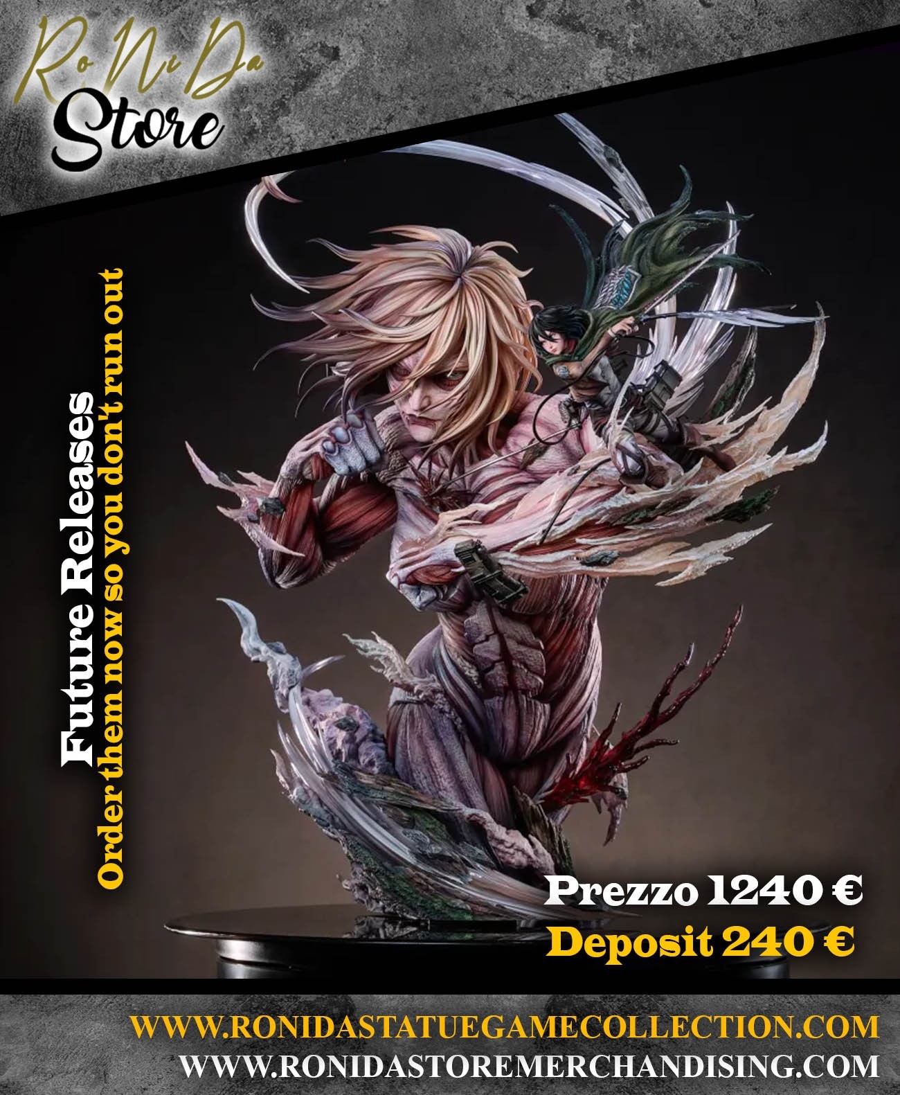 Asia PREORDER - Hertz Studio - Ennie Female Titan and Mikasa - Attack on Titan