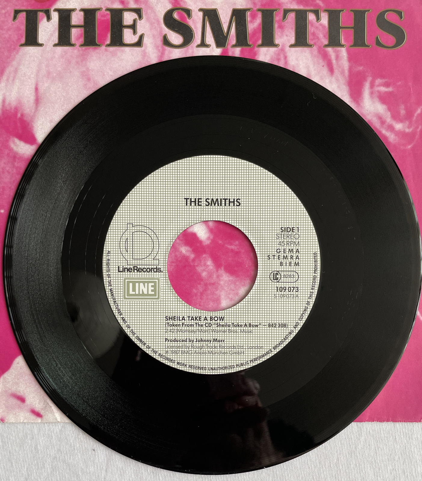 The Smiths -Sheila Take A Bow- Rare Black Vinyl German pressing / Vinyl Record