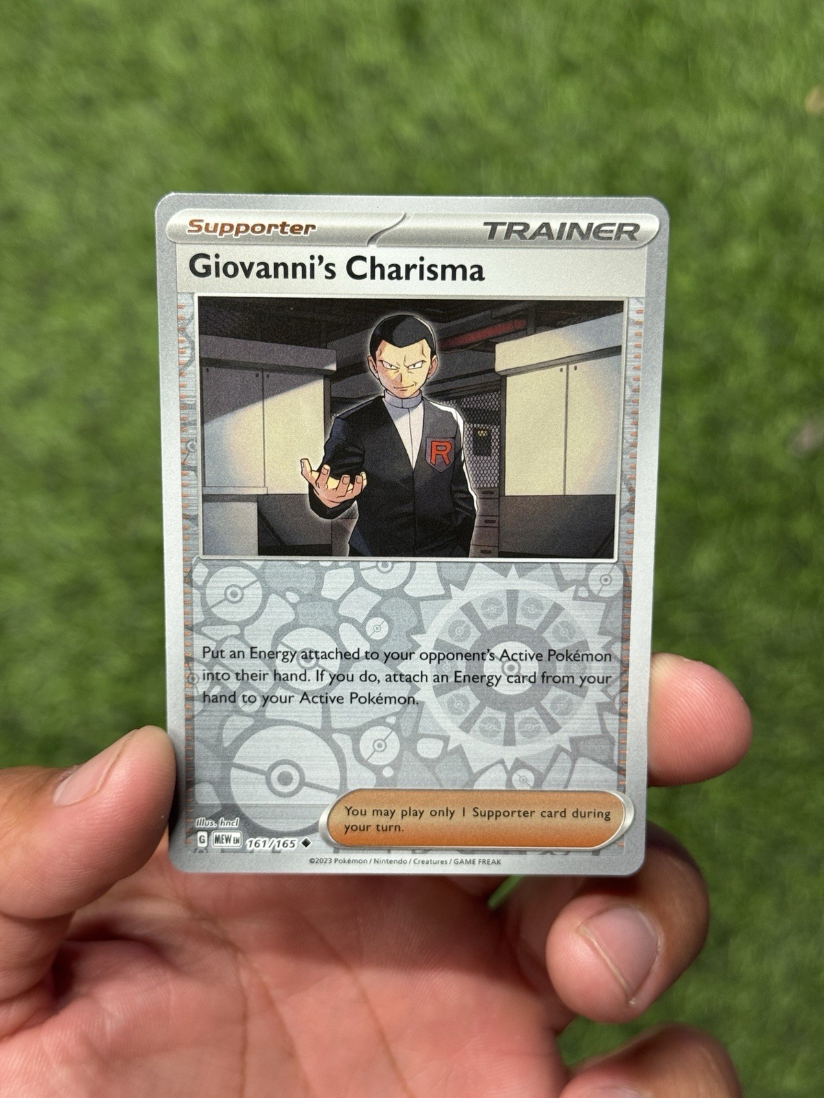 Giovanni's Carisma 161/165 151 Reverse Holo Pokemon