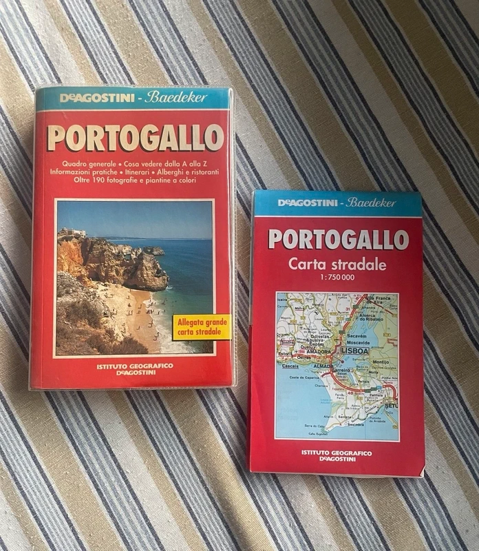 Portogallo DeAgostini-Baedeker Allegata geande carta geografica