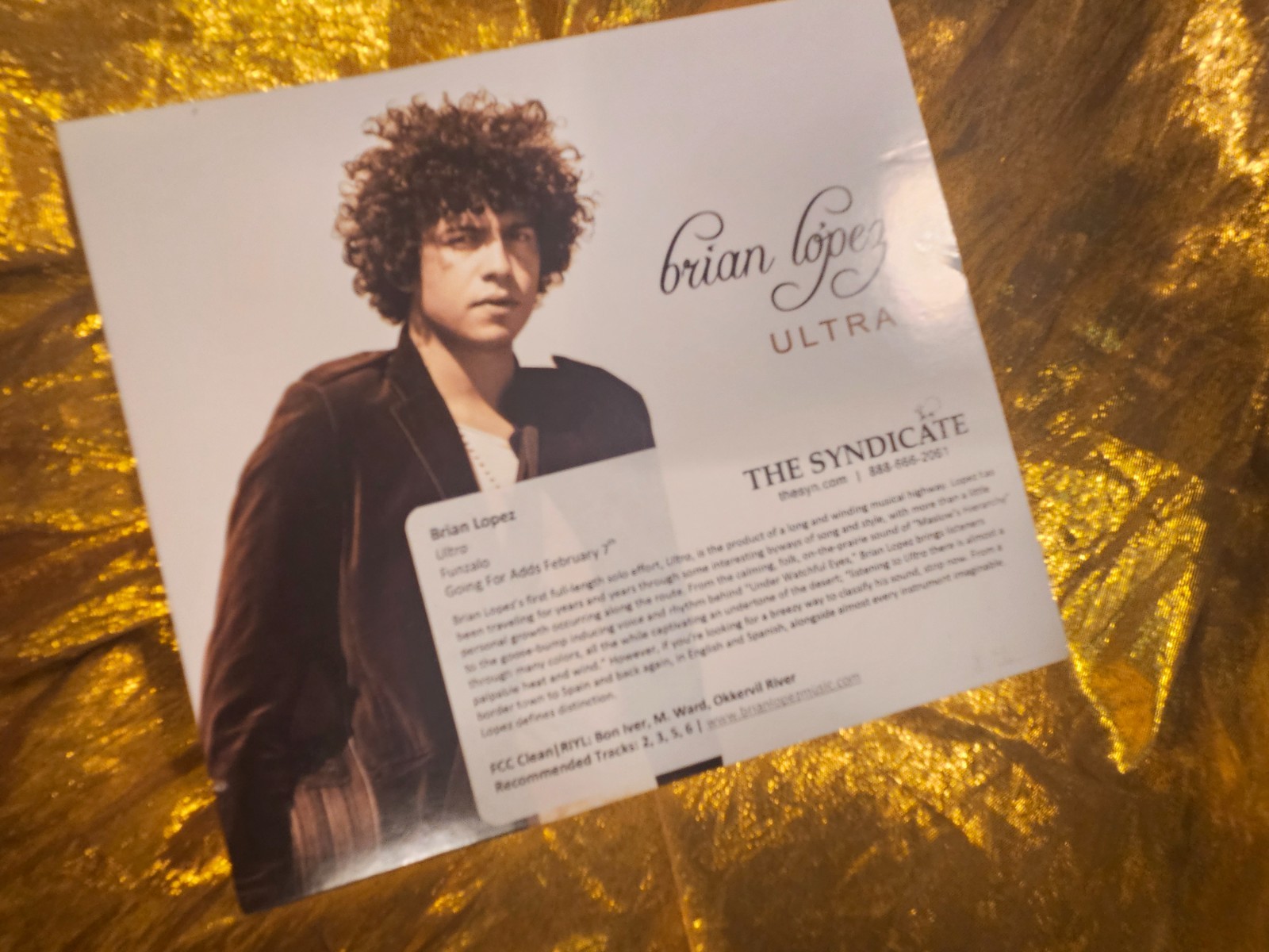 Ultra by Brian Lopez (CD, 2012) the UNPLAYED Compact Disc - 11 Tracks - Montjuic