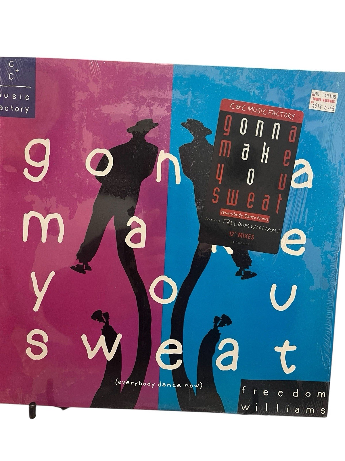 C + C MUSIC FACTORY GONNA MAKE YOU SWEAT EVERYBODY DANCE NOW 12" 1990 NM Shrink