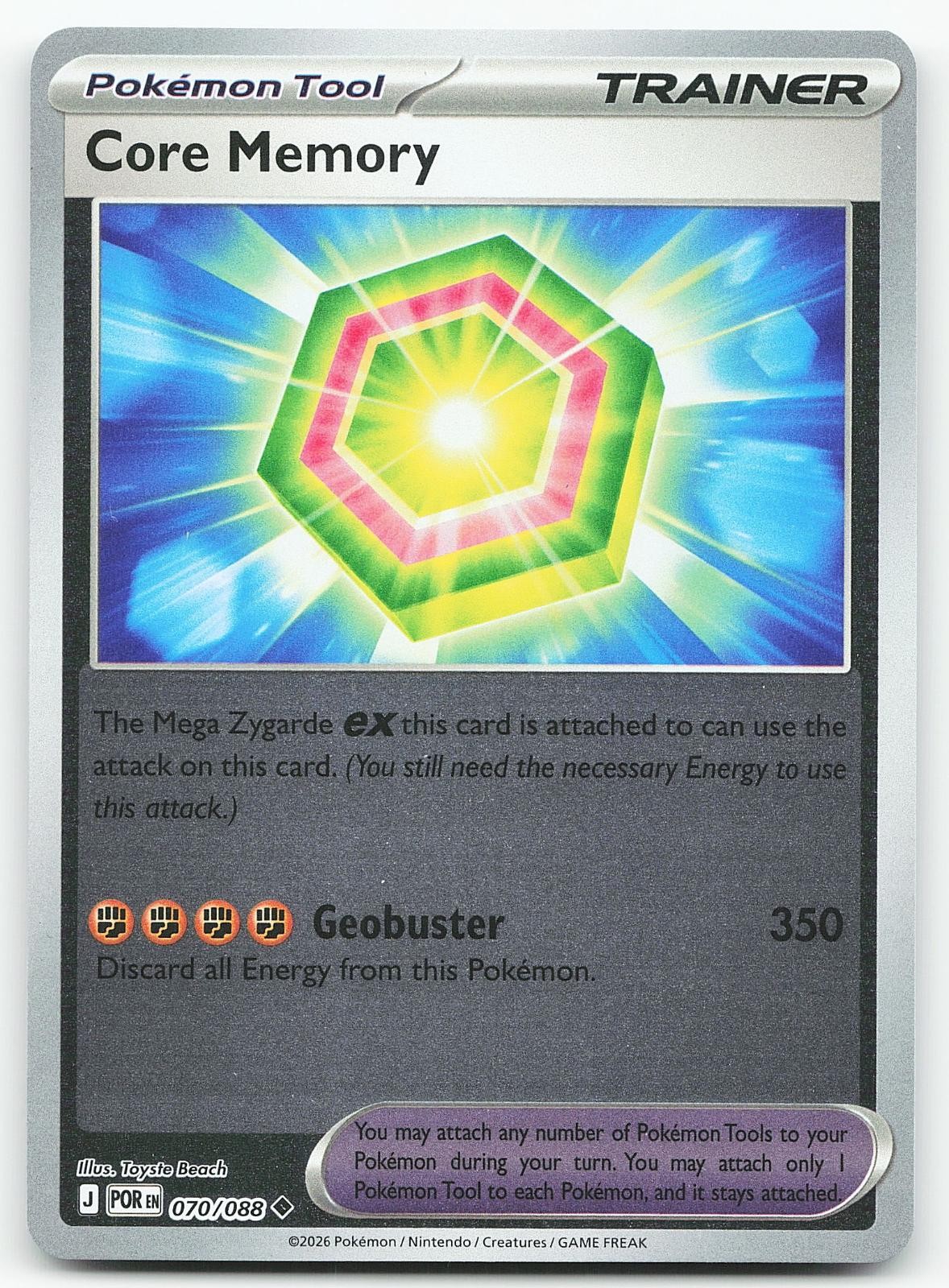 Pokemon Core Memory 070/088 Perfect Order Uncommon Reverse Holo NM
