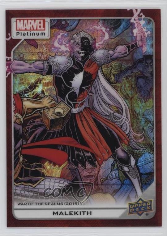 2023 Upper Deck Marvel Platinum High Series Red Prism 169/199 Malekith #136 02v3