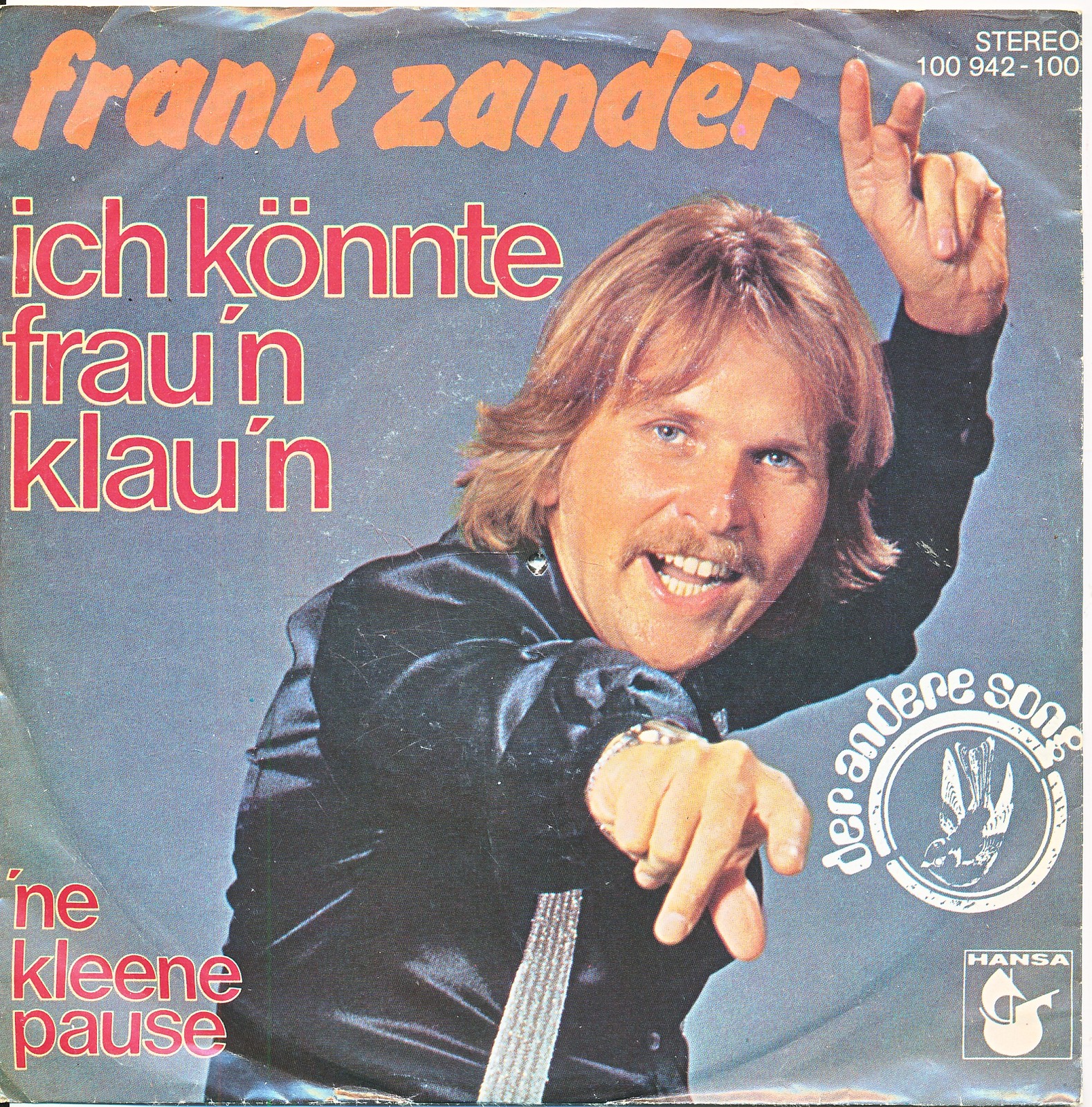Ich könnte Frau'n klau'n - Frank Zander - Single 7" Vinyl 295/15