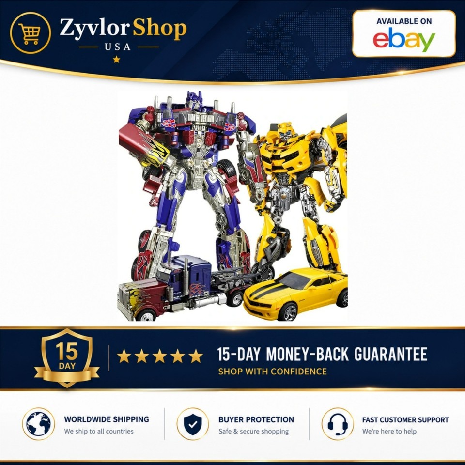 Modellino in lega BLOKEES Transformers Optimus Prime Bumblebee Megatron 30 cm