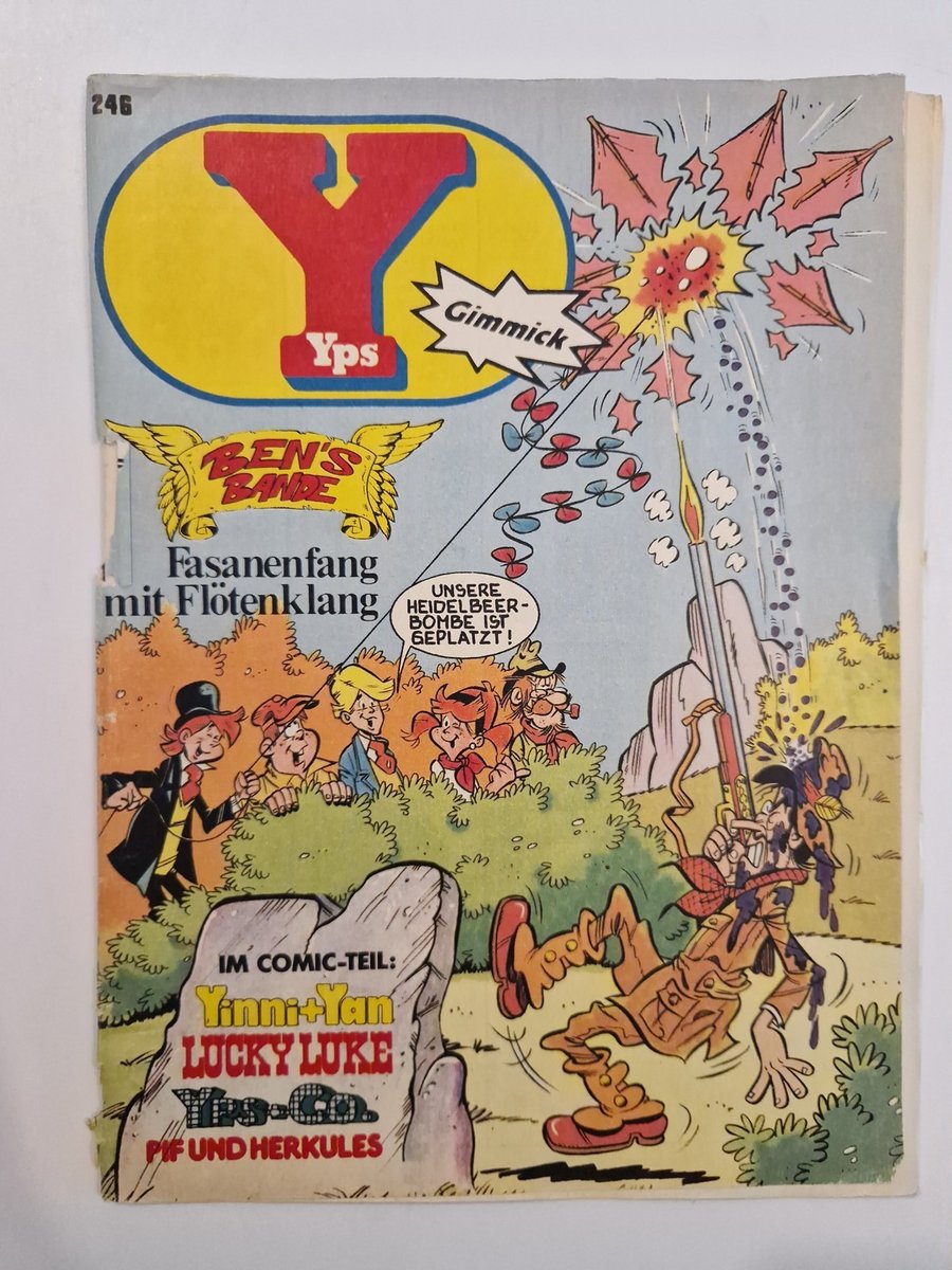 Quaderno YPS n.246 senza espediente, con Lucky Luke, Robin Ausdewald, banda di Ben