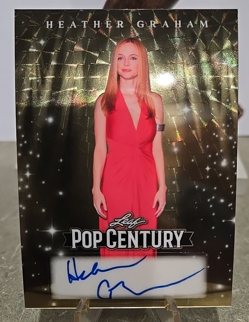Heather Graham Leaf Metal Pop Century Gold Vinyl Auto 1/1