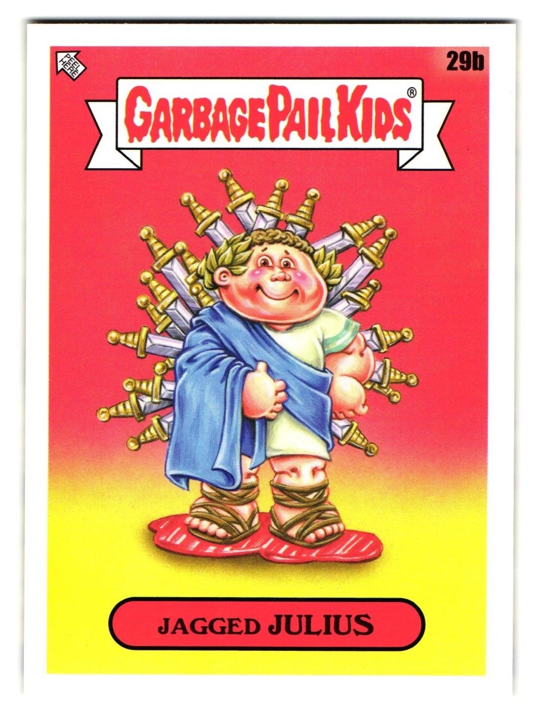 JULIUS Caesar Jagged GPK Garbage Pail Kids 2022 Book Worms #29b