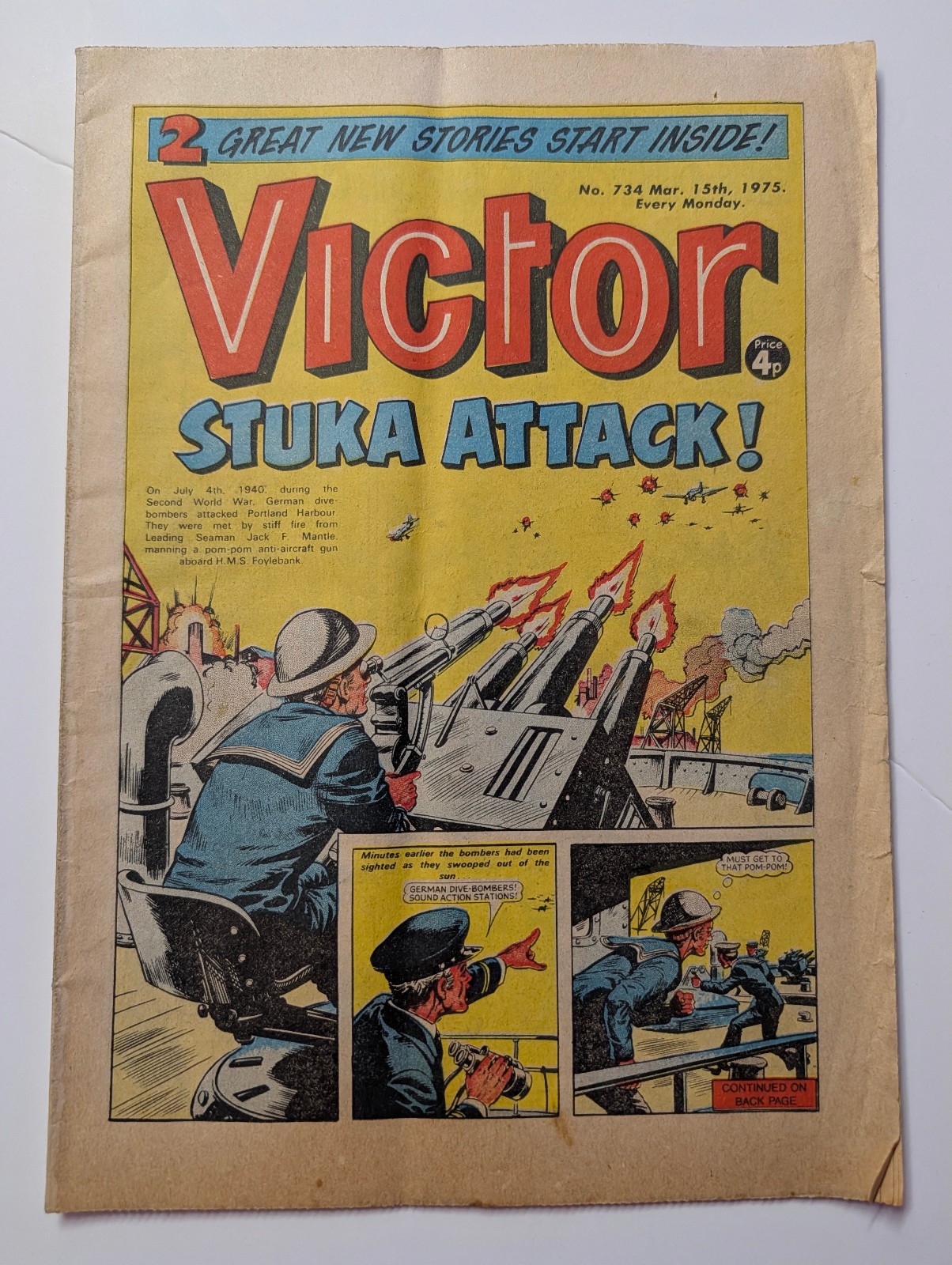 The Victor Comic, No 734, March 15th 1975.