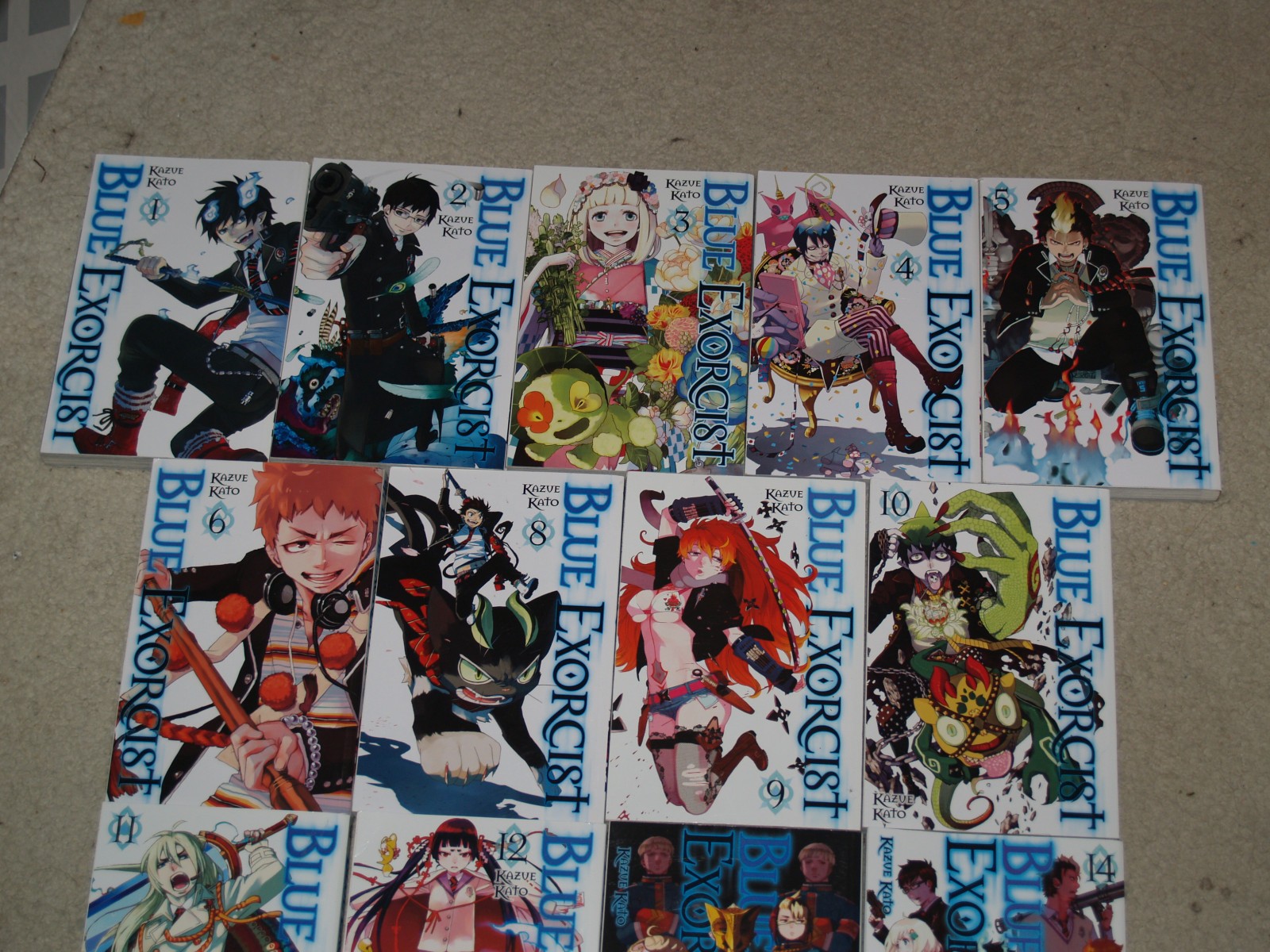 Blue Exorcist Vol 1-6 8-14 16-19 set manga inglese Kazue Kato Viz Shonen Jump