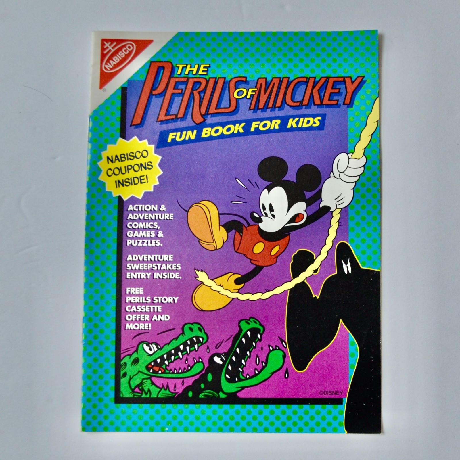 Nabisco The Perils of Mickey Fun Book for Kids Vintage 1993