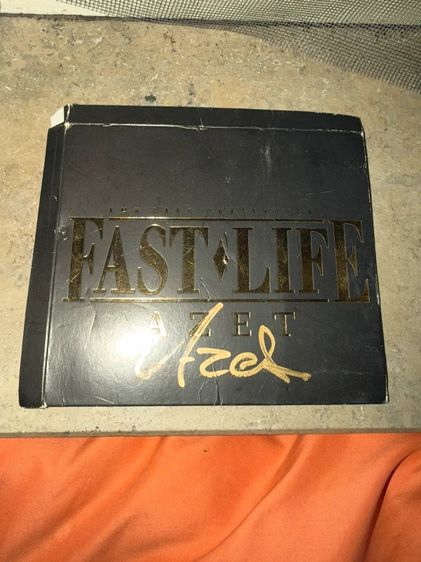 Azet Fast Life Album CD Hülle Originaler Unterschrift