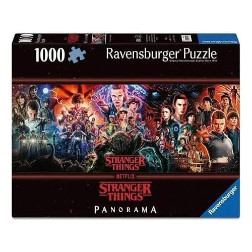 Ravensburger - Puzzle 1000 Pezzi Stranger Things, Panorama Adulti 98x37,5cm