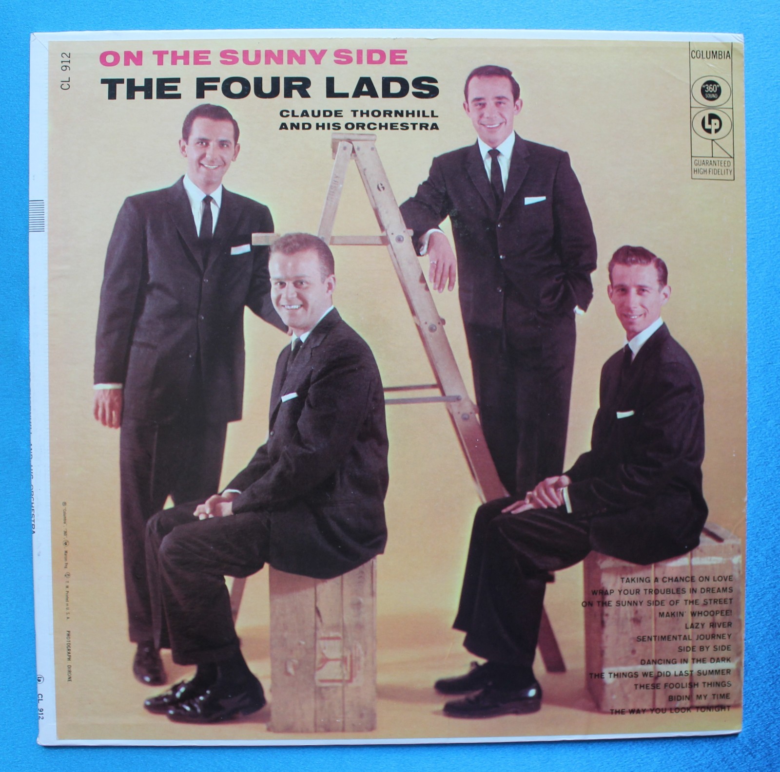 The Four Lads-On The Sunny Side-1956 Traditional Pop 6-Eye Mono NM/E Nice Copy
