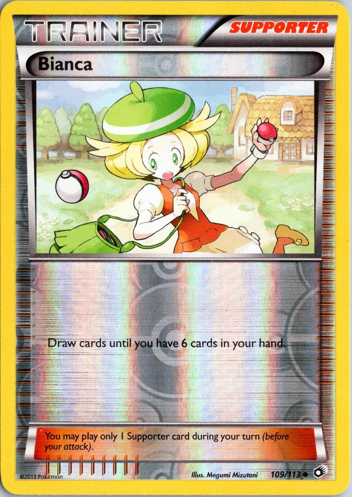 Bianca 109/113 Uncommon Legendary Treasures Pokemon Reverse Holo NM-LP