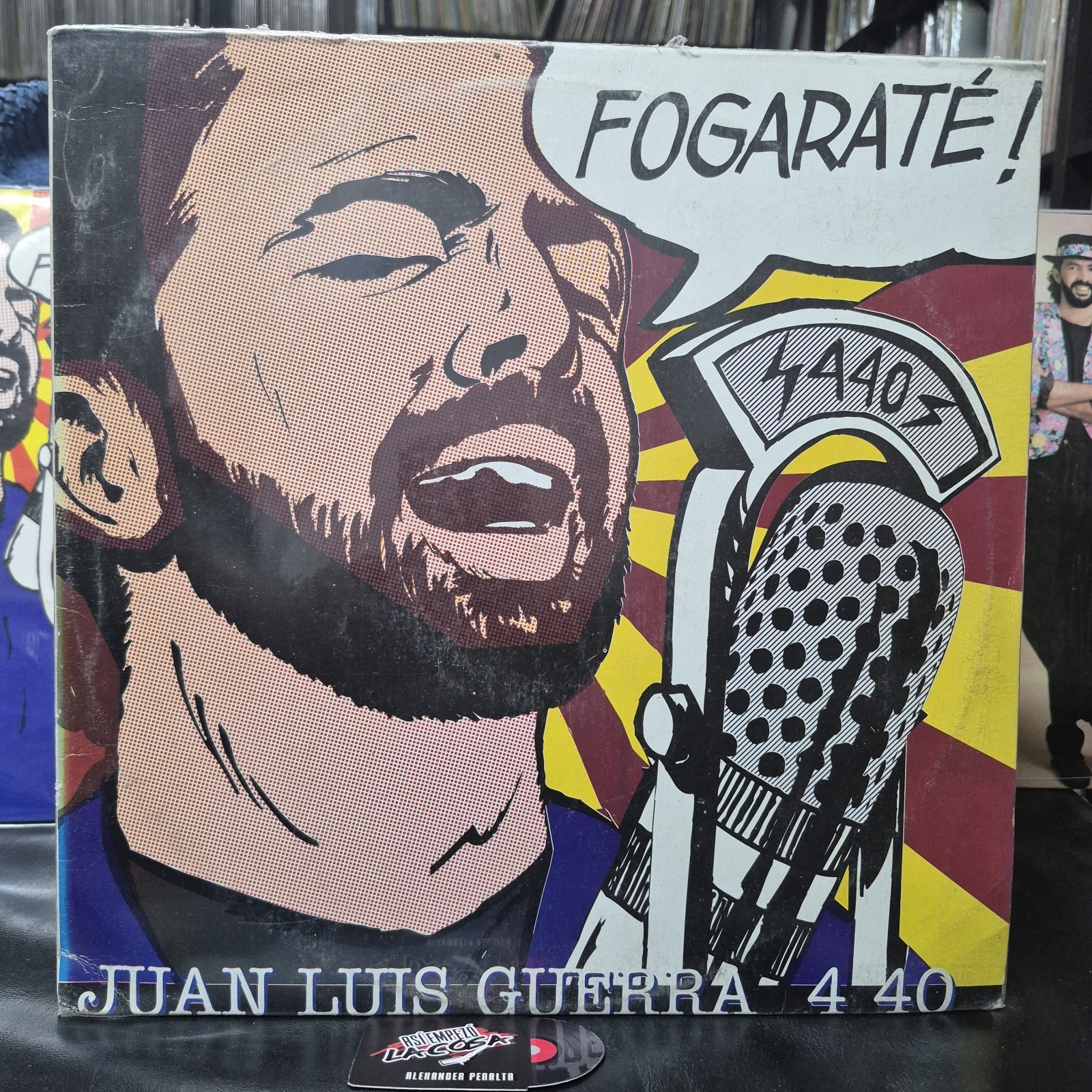 Juan Luis Guerra 4 40 – Fogaraté! - Merengue, Bachata, 🇻🇪 1994 Póster Incluido