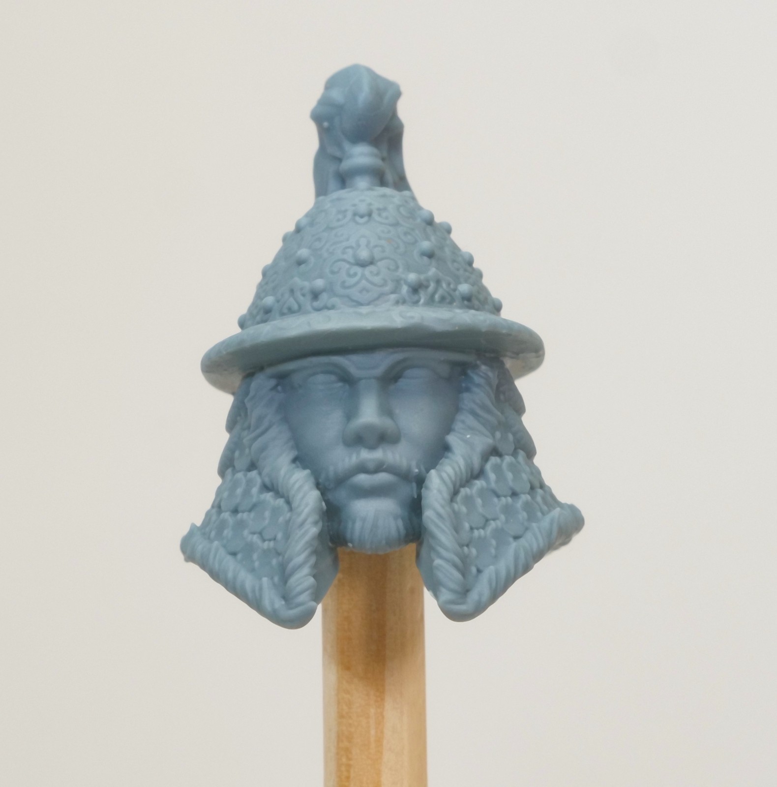 Mythic Legions Guerriero Mongolo Noyan Comandante Elmetto Testa 1:12 Resina Stampa 3d