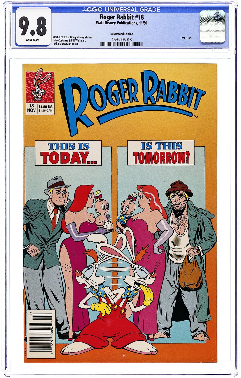 Roger Rabbit #18N CGC 9.8 Edicola 1991 4695006018